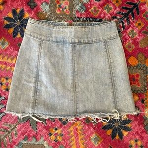 Free people denim skirt